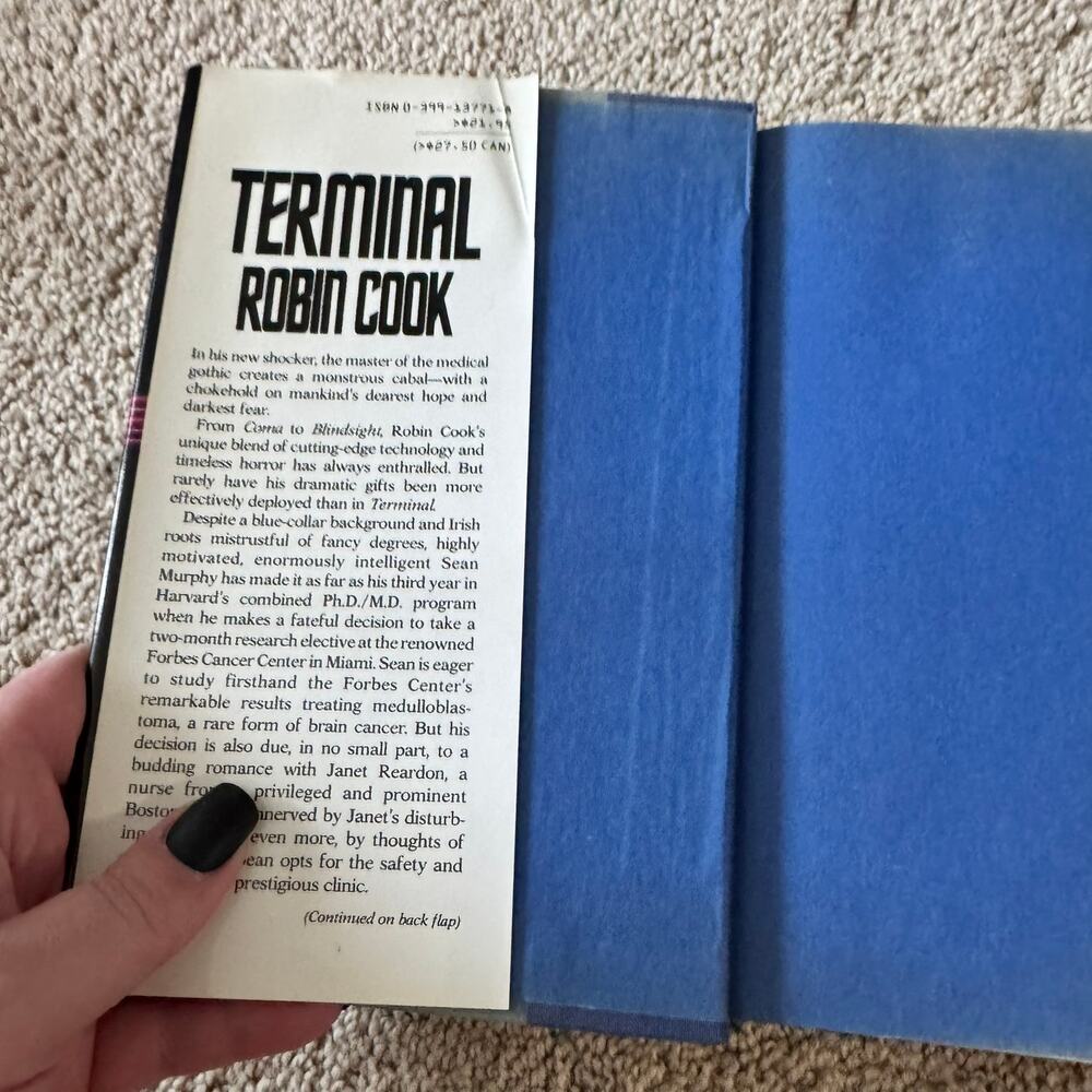 Terminal by Robin Cook Hardback Book First Edition 1993 Medical Thriller Fiction - Picture 7 of 8